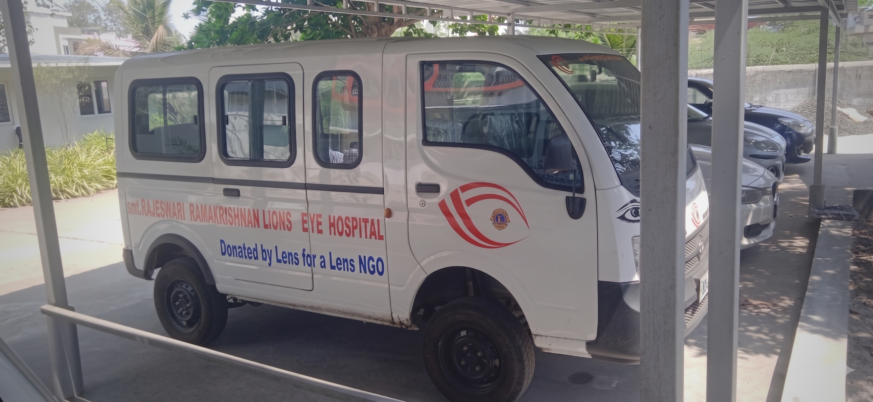 Ambulance donated by Lens for a Lens